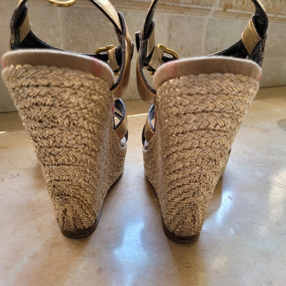 Burberry Haymarket Check Wedge Espadrille - Picture 11 of 16
